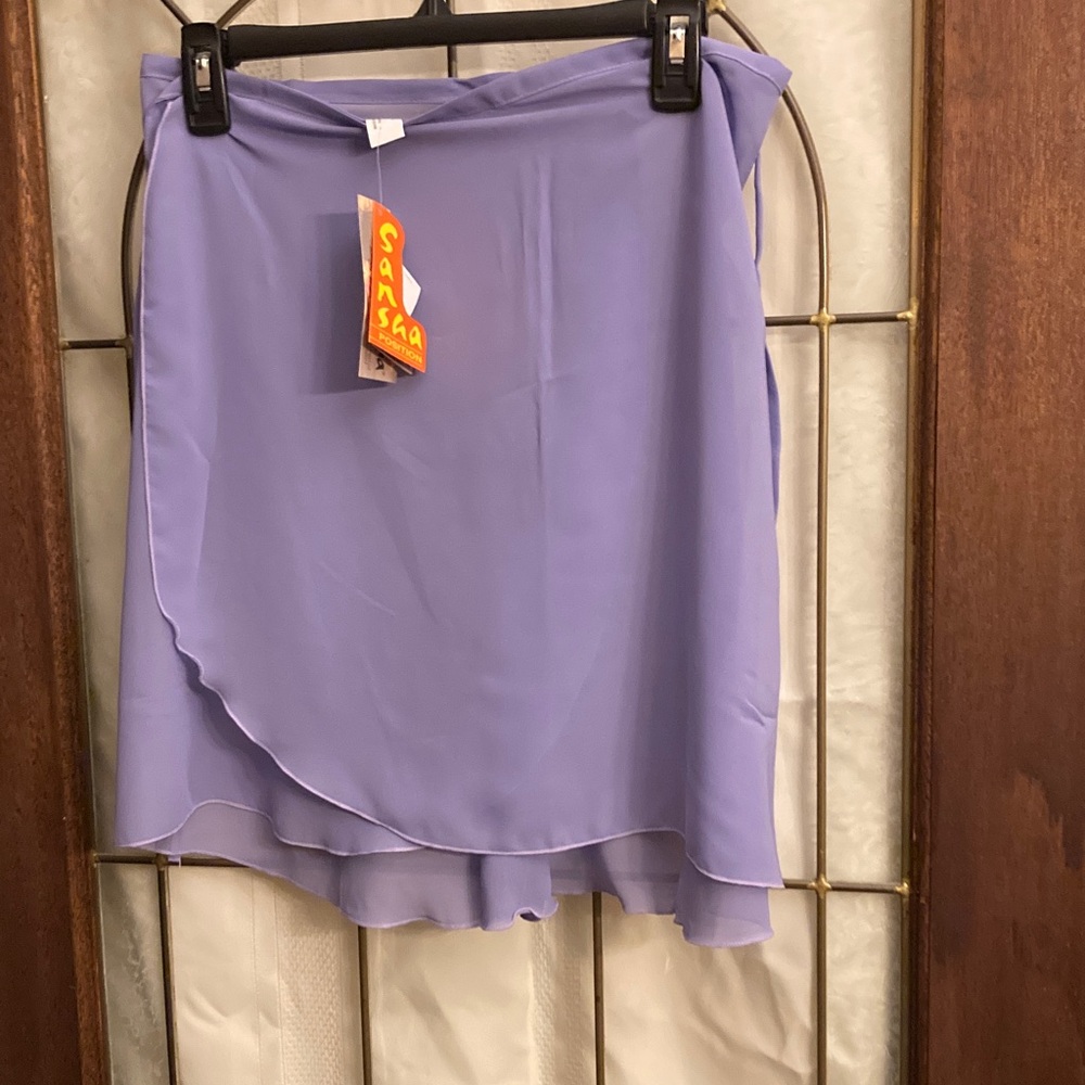 Sansha Purple Wrap Ballet Skirt - women's xl